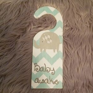 Baby Awake/Sleeping Door Hanger
